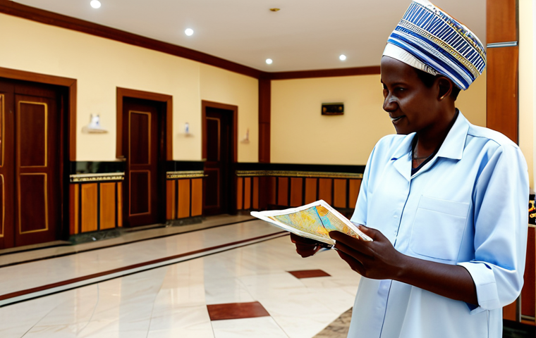 수단 여성 여행자 주의점 - **

"A Sudanese woman, fully clothed in traditional Sudanese dress, walking confidently through a bu...