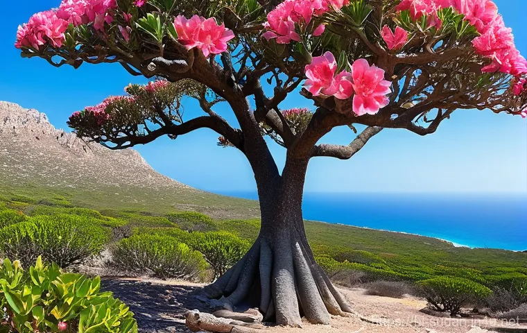 수단 소코타라 섬 - **Prompt 1: The Dragon Blood Tree Forest at Sunset**
    "A stunning, wide-angle shot of the Firmihi...