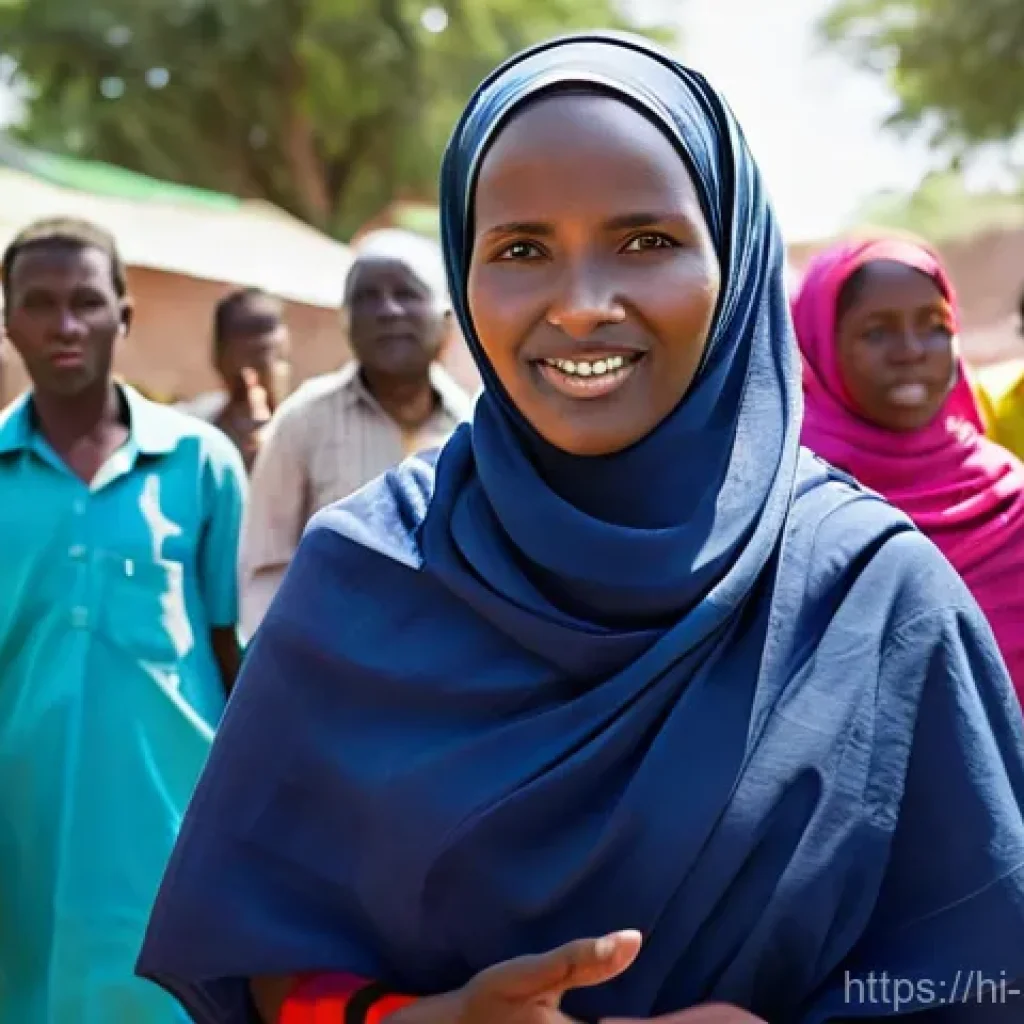 수단 국제 사회 활동가 - **Prompt 1: Sudanese Woman Activist Leading Community Empowerment**
    A vibrant and inspiring port...